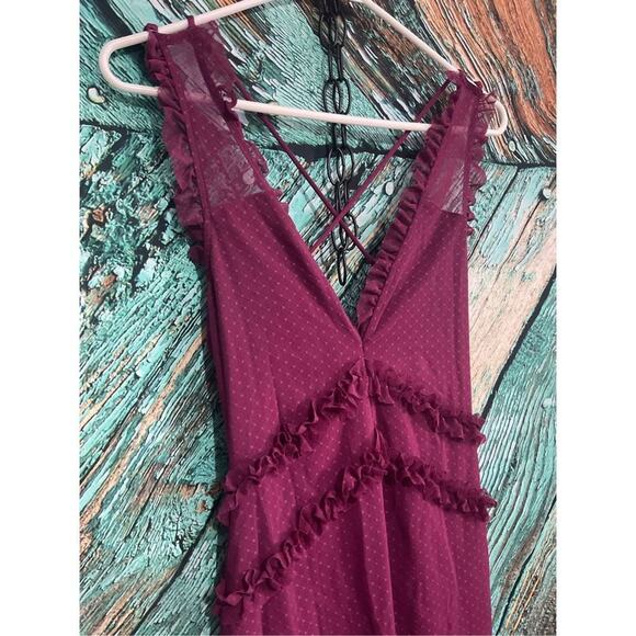 NWT Guess Raspberry Plum Lacy Dress Size Small 💕🌸 - Picture 7 of 16